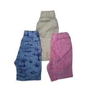 3/$20 The Children's Place Boys Shorts Bundle 3 Pack Elastic Waist Casual 4T